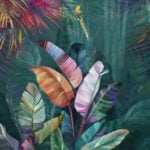 KACPER 3D LEAF Wallpaper for wall Premium quality 3D PVC Coated Washable Wallpaper