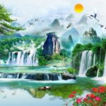 KACPER 3D WHATFOOL Wallpaper for wall Premium quality 3D PVC Coated Washable Wallpaper