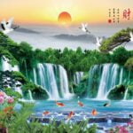 KACPER 3D WHATFOOL Wallpaper for wall Premium quality 3D PVC Coated Washable Wallpaper