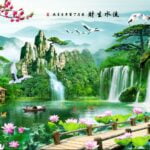 KACPER 3D WHATFOOL Wallpaper for wall Premium quality 3D PVC Coated Washable Wallpaper