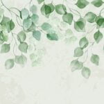 KACPER 3D LEAF Wallpaper for wall Premium quality 3D PVC Coated Washable Wallpaper