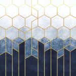 KACPER 3D Geometric Wallpaper for wall Premium quality 3D PVC Coated Washable Wallpaper