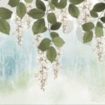 KACPER 3D LEAF  Wallpaper for wall Premium quality 3D PVC Coated Washable Wallpaper