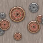 KACPER 3D METAL WALL ART Wallpaper for wall Premium quality 3D PVC Coated Washable Wallpaper