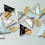 KACPER 3D Geometric Wallpaper for wall Premium quality 3D PVC Coated Washable Wallpaper