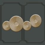 KACPER 3D METAL WALL ART Wallpaper for wall Premium quality 3D PVC Coated Washable Wallpaper