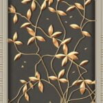 KACPER 3D  LEAF Wallpaper for wall Premium quality 3D PVC Coated Washable Wallpaper