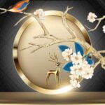 KACPER 3D Wallpaper for wall Premium quality 3D PVC Coated Washable Wallpaper