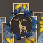 KACPER 3D  Wallpaper for wall Premium quality 3D PVC Coated Washable Wallpaper