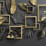 KACPER 3D Geometric Wallpaper for wall Premium quality 3D PVC Coated Washable Wallpaper