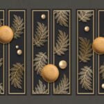 KACPER 3D Leaf Wallpaper for wall Premium quality 3D PVC Coated Washable Wallpaper