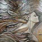 KACPER 3D Angle Wallpaper for wall Premium quality 3D PVC Coated Washable Wallpaper