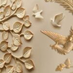 KACPER 3D TREE Wallpaper for wall Premium quality 3D PVC Coated Washable Wallpaper