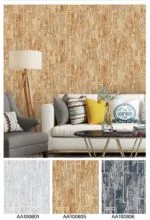 a collage of a room with a couch and a lamp
