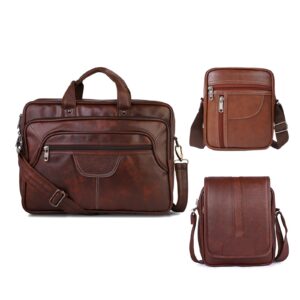 Kacper ProGear 3-in-1 Leatherette Office & Travel Bag Set