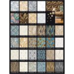 LOOKS Luxurious Wallcovering Wallpaper For Wall Living Room PVC Coated Washable Wallpaper Bedroom Wallpaper Kacper Wallpaper 3D Blue Leaf  Wallpaper PATTERN NO - RD000570 - Image 4