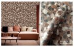 LOOKS Luxurious Wallcovering Wallpaper For Wall Living Room PVC Coated Washable Wallpaper Bedroom Wallpaper Kacper Wallpaper Taxture Brown wallpaper PAGTERN NO - RD000560