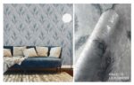 LOOKS Luxurious Wallcovering Wallpaper For Wall Living Room PVC Coated Washable Wallpaper Bedroom Wallpaper Kacper Wallpaper Peacock Gray Wallpaper PATTERN NO-RD000503
