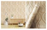 LOOKS Luxurious Wallcovering Wallpaper For Wall Living Room PVC Coated Washable Wallpaper Bedroom Wallpaper Kacper Wallpaper 3D Goldren Wallpaper PATTERN NO- RD000517