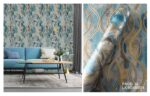 LOOKS Luxurious Wallcovering Wallpaper For Wall Living Room PVC Coated Washable Wallpaper Bedroom Wallpaper Kacper Wallpaper 3D Sky Blue Wallpaper PATTERN NO - RD000518