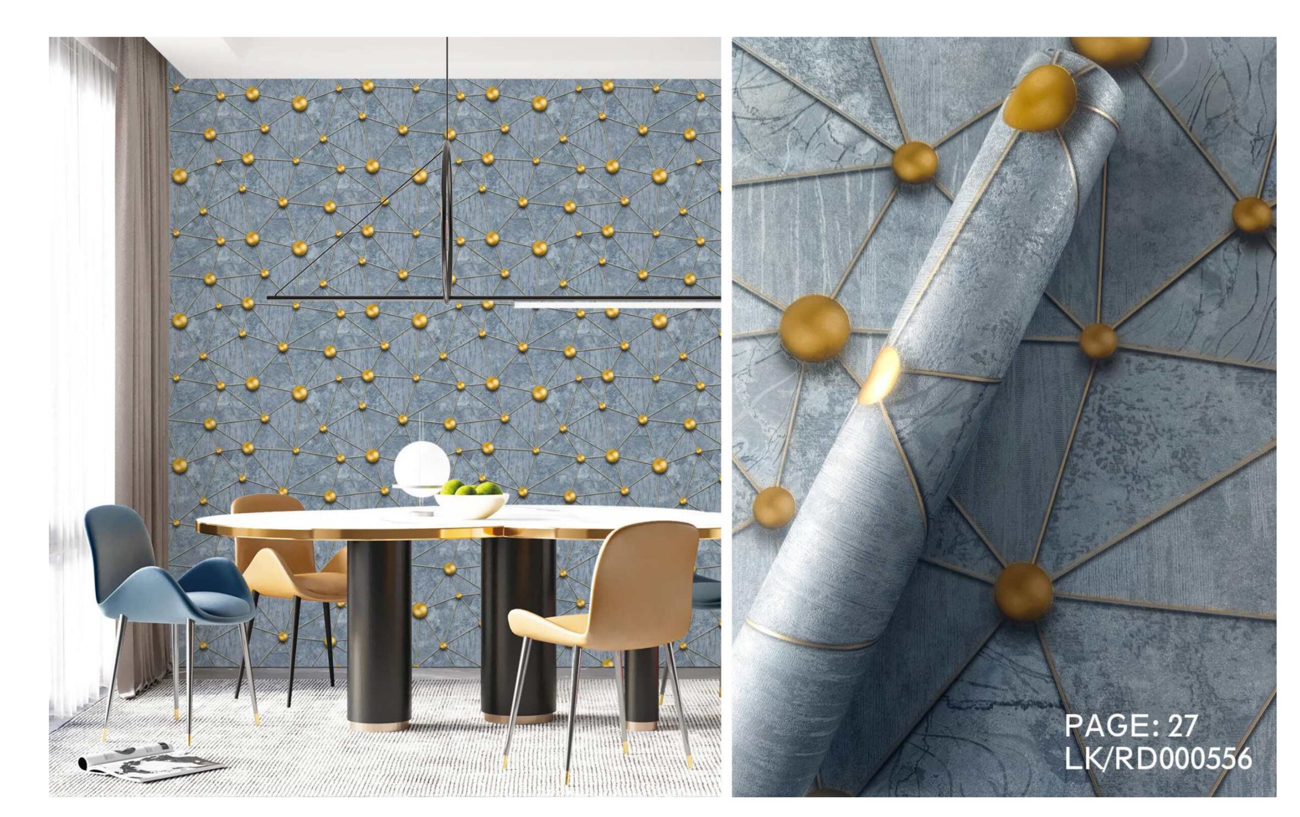 LOOKS luxurious wallpaper_page-0030 LOOKS Luxurious Wallcovering Wallpaper For Wall Living Room PVC Coated Washable Wallpaper Bedroom Wallpaper Kacper Wallpaper Geometric Grey Wallpaper PATTERN NO -RD000556 - Image 1