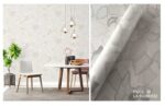 LOOKS Luxurious Wallcovering Wallpaper For Wall Living Room PVC Coated Washable Wallpaper Bedroom Wallpaper Kacper Wallpaper Geometric cream wallpaper PATTERN NO- RD000522