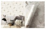 LOOKS Luxurious Wallcovering Wallpaper For Wall Living Room PVC Coated Washable Wallpaper Bedroom Wallpaper Kacper Wallpaper Geometric Light Peach Wallpaper PATTERN NO- RD000523
