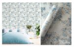 LOOKS Luxurious Wallcovering Wallpaper For Wall Living Room PVC Coated Washable Wallpaper Bedroom Wallpaper Kacper Wallpaper Floral sky blue wallpaper PATTERN NO- RD000564
