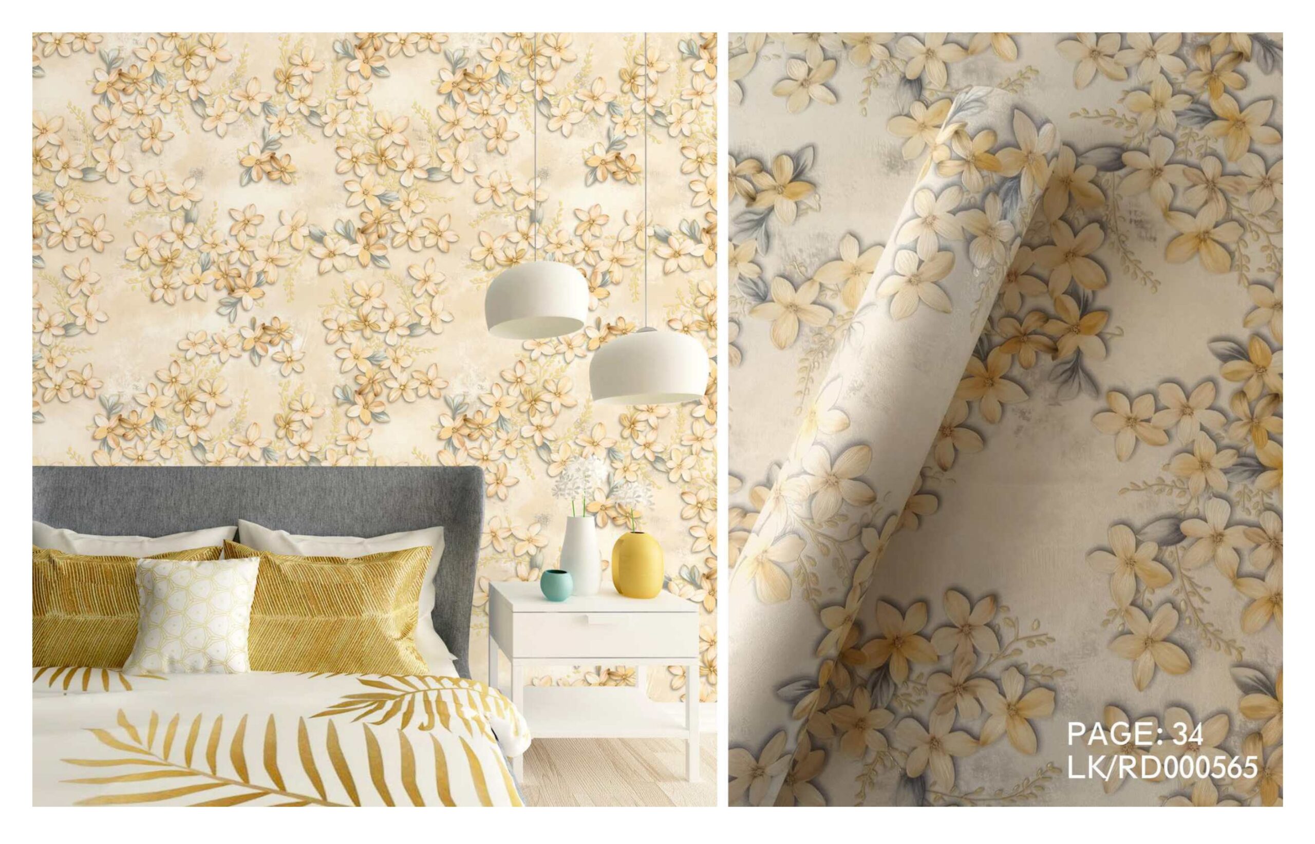 LOOKS luxurious wallpaper_page-0037 LOOKS Luxurious Wallcovering Wallpaper For Wall Living Room PVC Coated Washable Wallpaper Bedroom Wallpaper Kacper Wallpaper PATTERN NO- RD000565 - Image 1