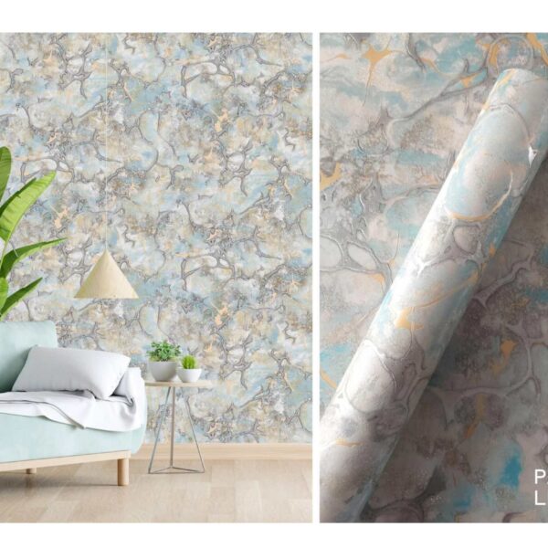 LOOKS Luxurious Wallcovering Wallpaper For Wall Living Room PVC Coated Washable Wallpaper Bedroom Wallpaper Kacper Wallpaper 3D Texture Grey colour Wallpaper PATTERN NO - RD000567