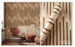 LOOKS Luxurious Wallcovering Wallpaper For Wall Living Room PVC Coated Washable Wallpaper Bedroom Wallpaper Kacper Wallpaper Wooden Strap Wallpaper PATTERN NO - RD000572