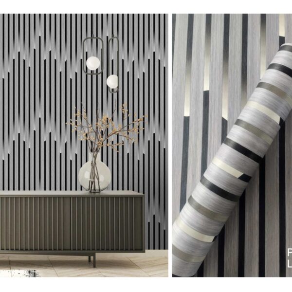 LOOKS Luxurious Wallcovering Wallpaper For Wall Living Room PVC Coated Washable Wallpaper Bedroom Wallpaper Kacper Wallpaper Wooden Strap Wallpaper PATTERN NO - RD000573