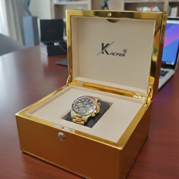 kacper Men Women's and Analog Watch For Gift Colour Golden Under Rupees 999