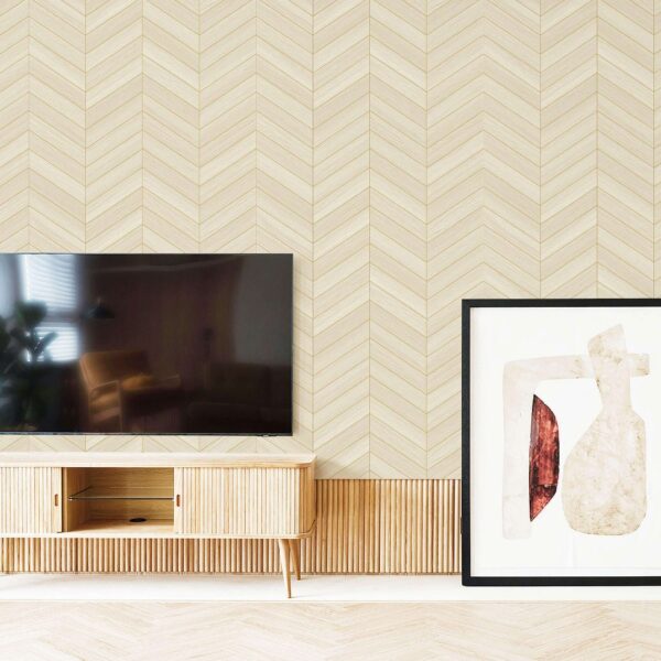 Miraz Wallpaper For Wall 3D- Wallpaper  Living Room Bed Room Wallpaper Geometrical Design Cream Colour Wallpaper Roll Size 53cmx950cm=55square Ft In 1roll Under 749 Per Roll Pattern No-BA2043
