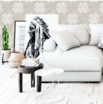 Miraz Wallpaper For Wall 3D- Wallpaper  Living Room Bed Room Wallpaper Geometrical Design Grey Colour Wallpaper Roll Size 53cmx950cm=55square Ft In 1roll Under 749 Per Roll Pattern No-BA2042