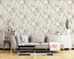 Miraz Wallpaper For Wall 3D- Wallpaper  Living Room Bed Room Wallpaper Geometrical  Design Cream  Colour Wallpaper Roll Size 53cmx950cm=55square Ft In 1roll Under 749 Per Roll Pattern No-BA2020
