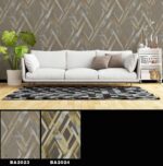 Miraz Wallpaper For Wall 3d- Wallpaper  Living Room Bed Room Wallpaper Geometrical Design Multi Brown Colour Wallpaper Roll Size 53cmx950cm=55square Ft In 1roll Under 749 Per Roll Pattern No-BA2024 - Image 3