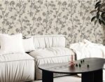 Miraz Wallpaper For Wall 3d- Wallpaper  Living Room Bed Room Wallpaper Floral Design Grey Colour Wallpaper Roll Size 53cmx950cm=55square Ft In 1roll Under 749 Per Roll Pattern No-BA2028