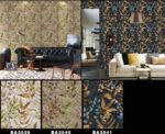 Miraz Wallpaper For Wall 3D- Wallpaper Living Room Bed Room Wallpaper  Leaf Disign Goldern Colour Wallpaper Roll Size 53cmx950cm=55square Ft In 1roll Under 749 Per Roll Pattern No-BA2039 - Image 3