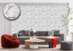 Silk premium Wallpaper For Wall Living Room PVC Coated Washable Wallpaper Bedroom Wallpaper Kacper Wallpaper 3D Marble Grey Wallpapers PATTERN NO - SL000446