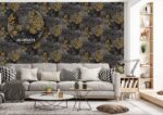 Silk premium Wallpaper For Wall Living Room PVC Coated Washable Wallpaper Bedroom Wallpaper Kacper Wallpaper Damask Grey Wallpaper PATTERN NO - SL000434