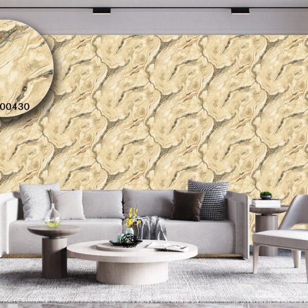 Silk premium Wallpaper For Wall Living Room PVC Coated Washable Wallpaper Bedroom Wallpaper Kacper Wallpaper Geometrical Stone Golden Wallpaper PATTERN NO - SL000430