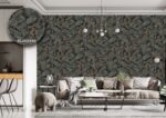 Silk premium Wallpaper For Wall Living Room PVC Coated Washable Wallpaper Bedroom Wallpaper Kacper Wallpaper 3D Geometrical Grey wallpaper PATTERN NO - SL000449