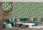 Silk premium Wallpaper For Wall Living Room PVC Coated Washable Wallpaper Bedroom Wallpaper Kacper Wallpaper 3D Green wallpaper PATTERN NO - SL000406