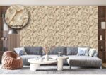 Silk premium Wallpaper For Wall Living Room PVC Coated Washable Wallpaper Bedroom Wallpaper Kacper Wallpaper 3D Goldern wallpaper PATTERN NO - SL000429