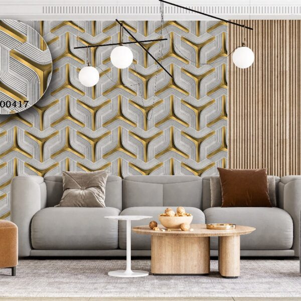 Silk premium Wallpaper For Wall Living Room PVC Coated Washable Wallpaper Bedroom Wallpaper Kacper Wallpaper 3D Grey wallpaper PATTERN NO - SL000417