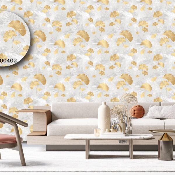 Silk premium Wallpaper For Wall Living Room PVC Coated Washable Wallpaper Bedroom Wallpaper Kacper Wallpaper 3D Floral Grey wallpaper PATTERN NO - SL000402
