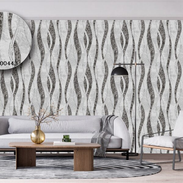 Silk premium Wallpaper For Wall Living Room PVC Coated Washable Wallpaper Bedroom Wallpaper Kacper Wallpaper 3D Grey wallpaper PATTERN NO - SL000443