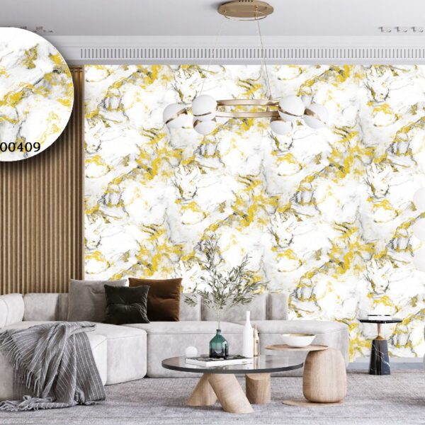 Silk premium Wallpaper For Wall Living Room PVC Coated Washable Wallpaper Bedroom Wallpaper Kacper Wallpaper Marble Stone Goldern Wallpaper PATTERN NO - SL000409