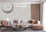 Silk premium Wallpaper For Wall Living Room PVC Coated Washable Wallpaper Bedroom Wallpaper Kacper Wallpaper Geometric Grey Colour Wallpaper PATTERN NO - SL000435